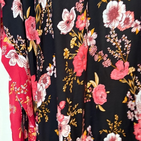 Knox Rose Romantic Boho Witchy Floral Duster Kimono Cover UP SZ XL/XXL - Picture 13 of 16